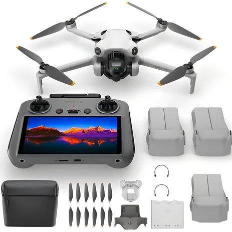 Mini Drone Dji Mini 4 Pro Fly More Combo Com Câmera 4k Cinza 3 Baterias (com Tela)